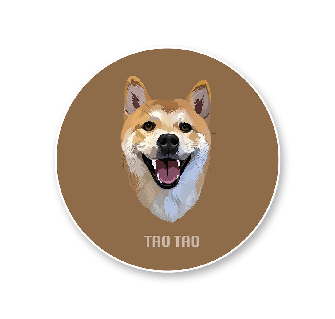 personalized custom brown rug featuring portrait of pet, perfect for pet lovers.