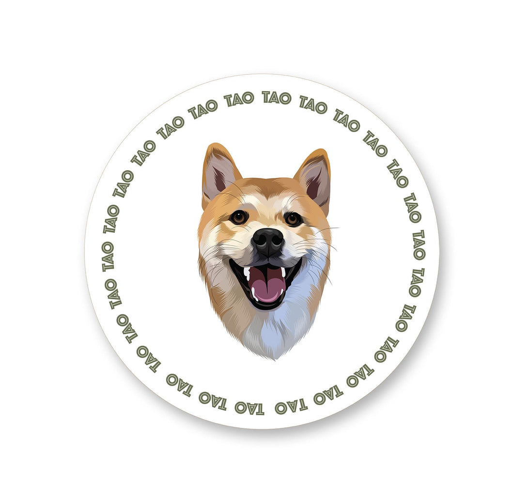 Custom green pet rug with personalized cartoon portrait and circular name. Unique gift for any animal lovers.